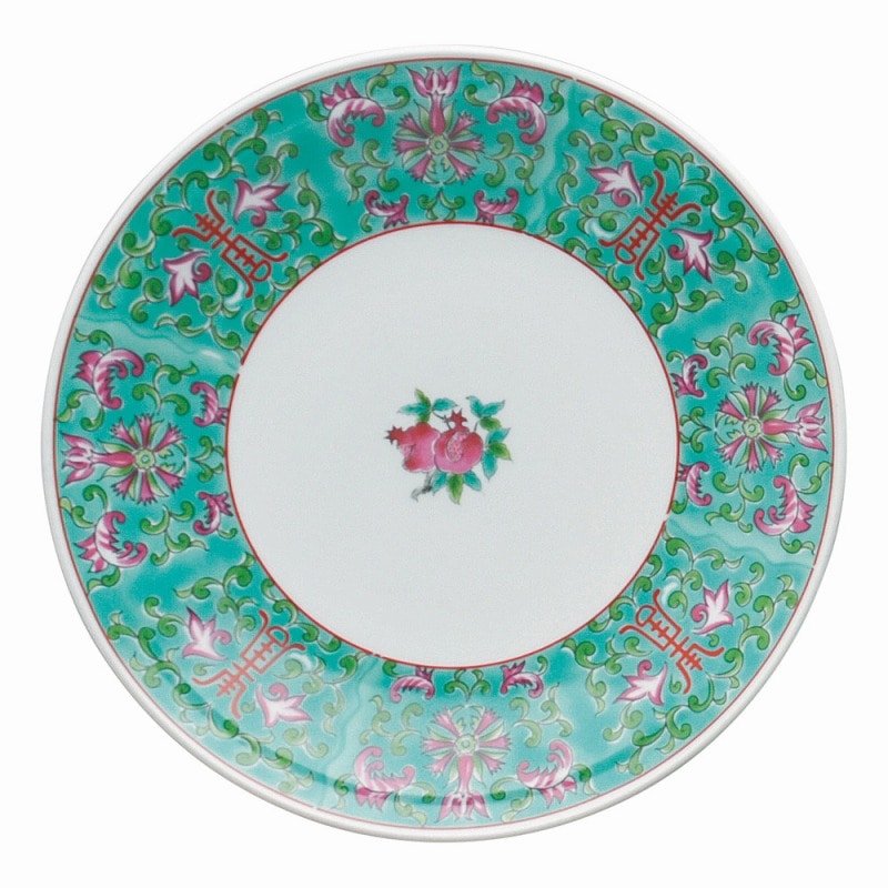 金正陶器 緑彩宝華 7.0皿 1個(ご注文単位1個)【直送品】