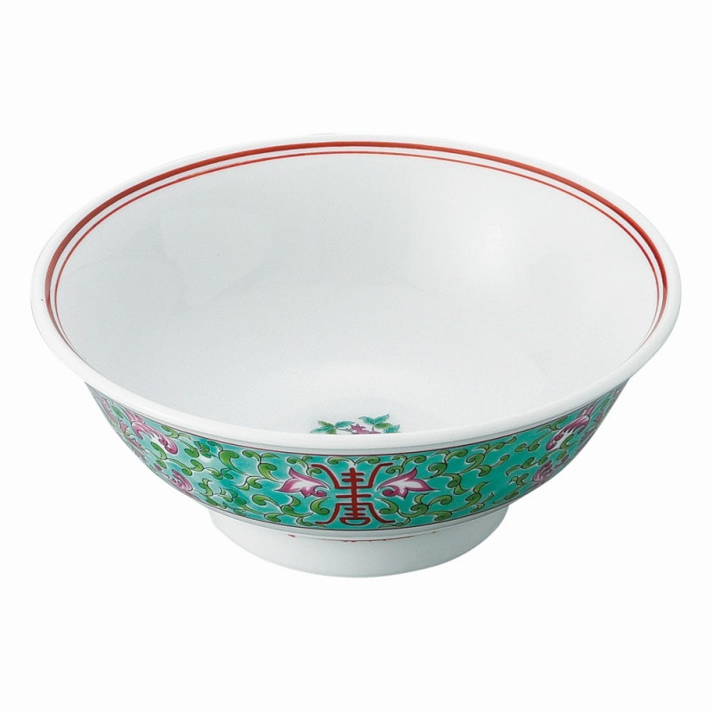 金正陶器 緑彩宝華 高台6.8丼 1個(ご注文単位1個)【直送品】