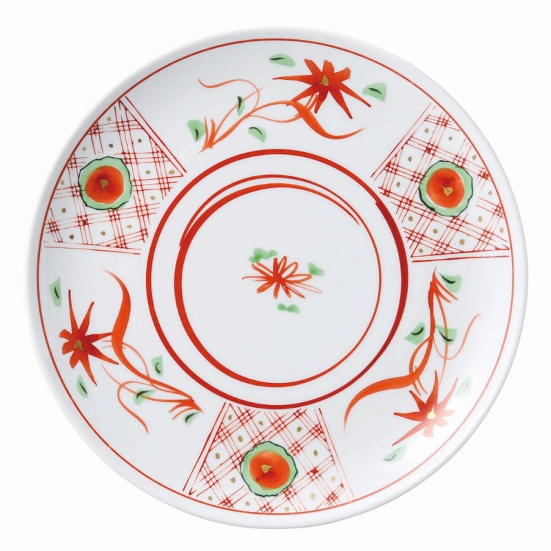 金正陶器 手描華紋 10吋メタ丸皿 1個(ご注文単位1個)【直送品】