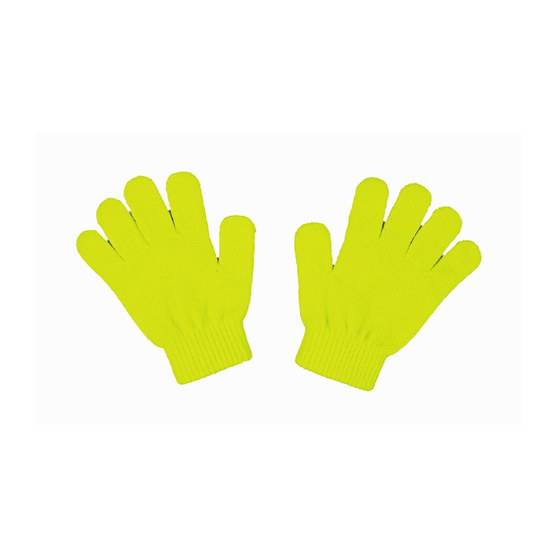 ㈱アーテックカラーのびのび手袋 蛍光イエロー 1組(ご注文単位1組)【直送品】