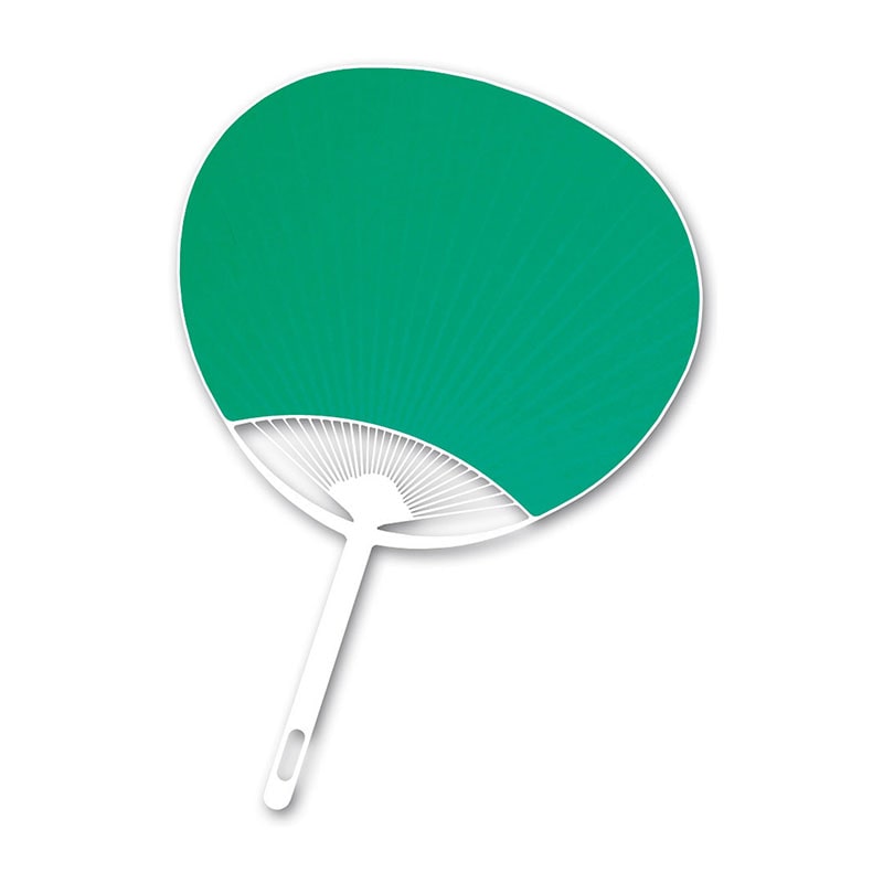 ㈱アーテックカラーうちわ 緑 1個(ご注文単位1個)【直送品】