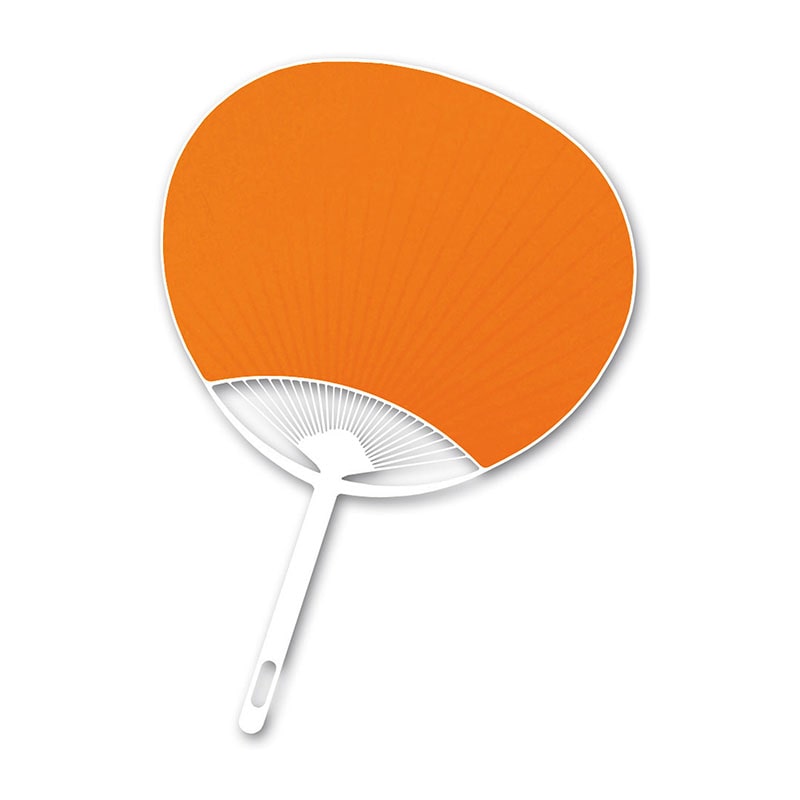 ㈱アーテックカラーうちわ オレンジ 1個(ご注文単位1個)【直送品】