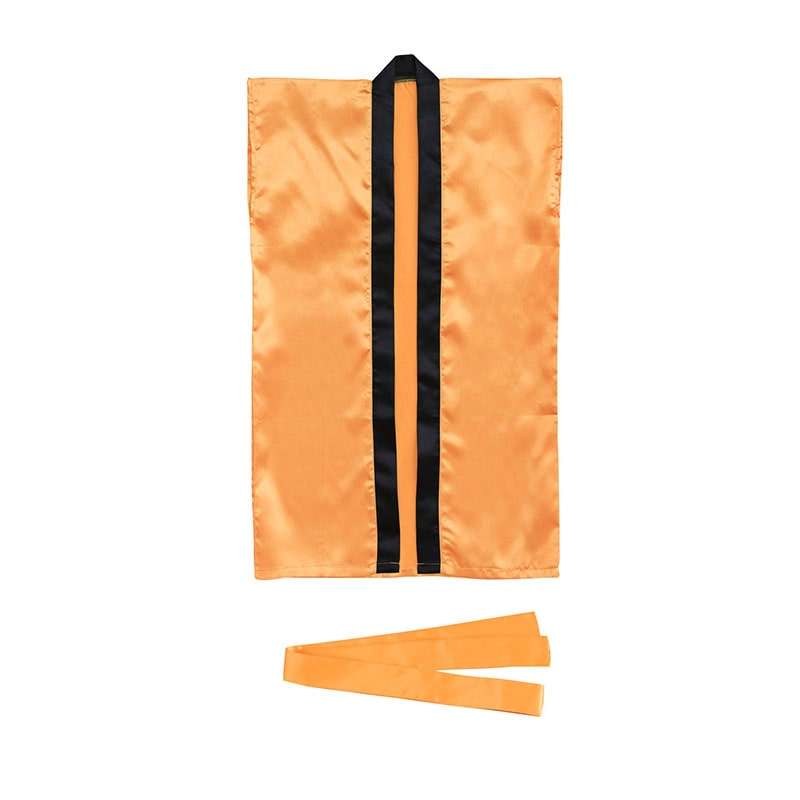 ㈱アーテックサテンロングハッピ 橙 S(ハチマキ付) 1枚(ご注文単位1枚)【直送品】