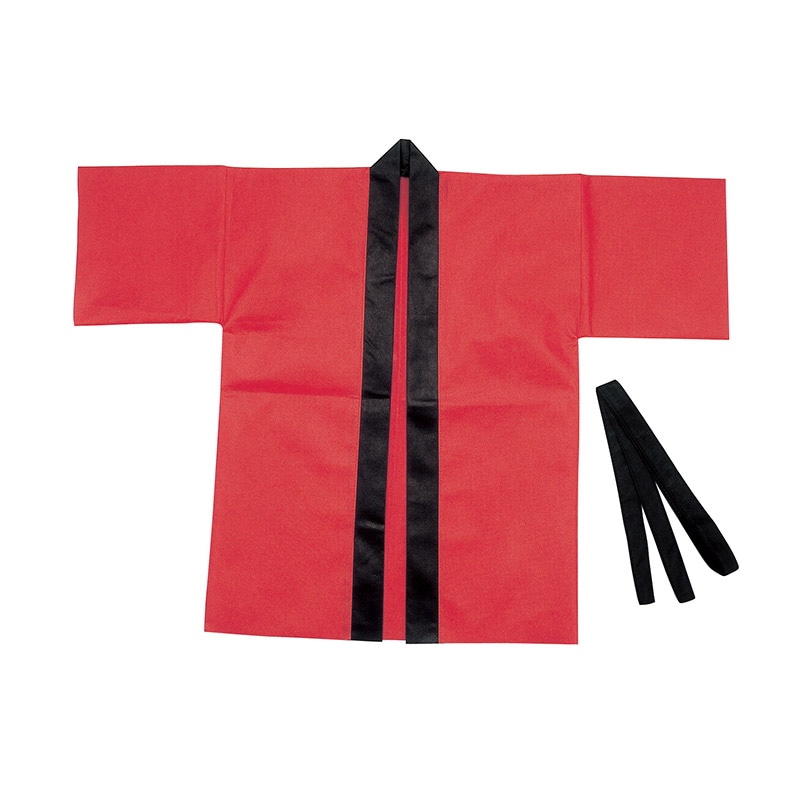 ㈱アーテックカラー不織布ハッピ 園児用 C 赤 1枚(ご注文単位1枚)【直送品】