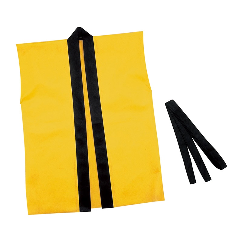 ㈱アーテックカラー不織布ハッピ子供用袖無 J 黄 1枚(ご注文単位1枚)【直送品】