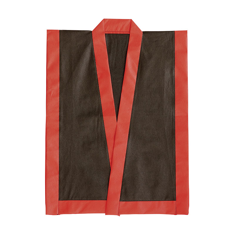 ㈱アーテックカラー不織布 エイサー打掛 黒(襟赤)S 帯付 1枚(ご注文単位1枚)【直送品】