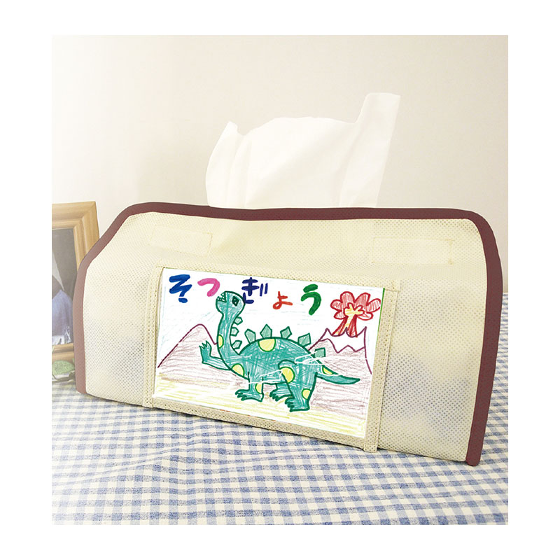 ㈱アーテックプレゼントティッシュカバー(ベージュ) 1個(ご注文単位1個)【直送品】