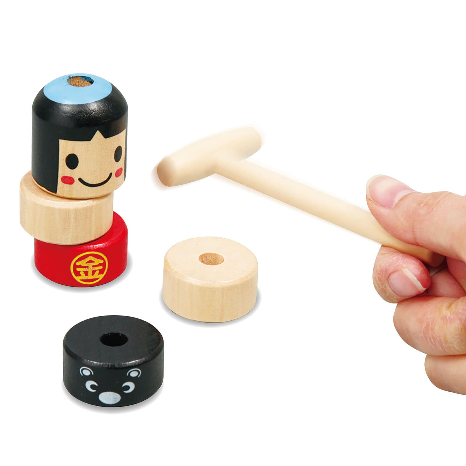 ㈱アーテック金太郎だるま落し(木製玩具) 1個(ご注文単位1個)【直送品】