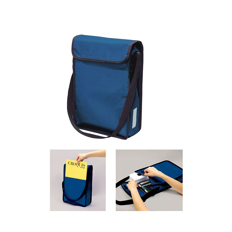 ㈱アーテックA4 ショルダースケッチバッグ 紺 1枚(ご注文単位1枚)【直送品】