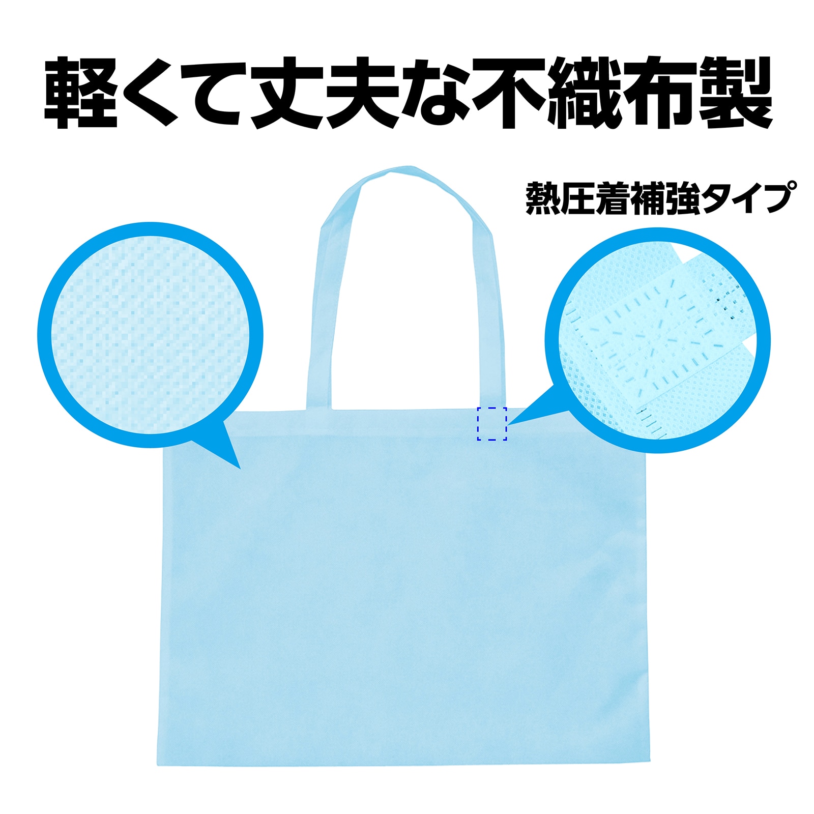 ㈱アーテック作品収納バック大不織布製　水色 1枚（ご注文単位1枚）【直送品】