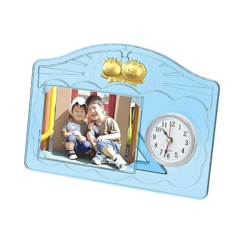 ㈱アーテックATメモリアルスタンドエンジョイアニマルズ時計付 1個(ご注文単位1個)【直送品】