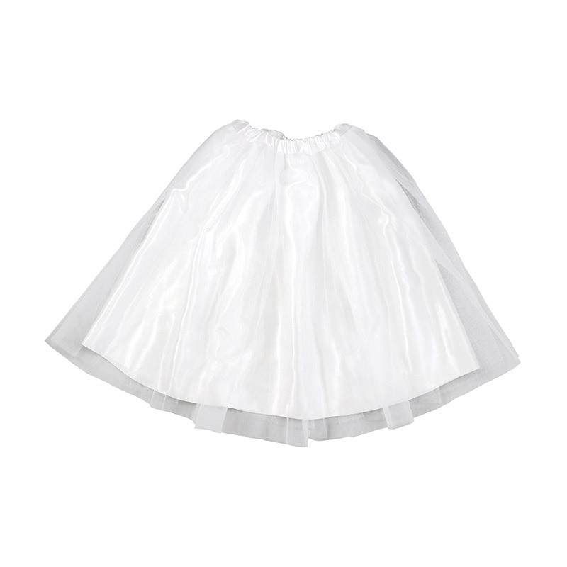 ㈱アーテックサテンフリフリスカート 白 1枚(ご注文単位1枚)【直送品】
