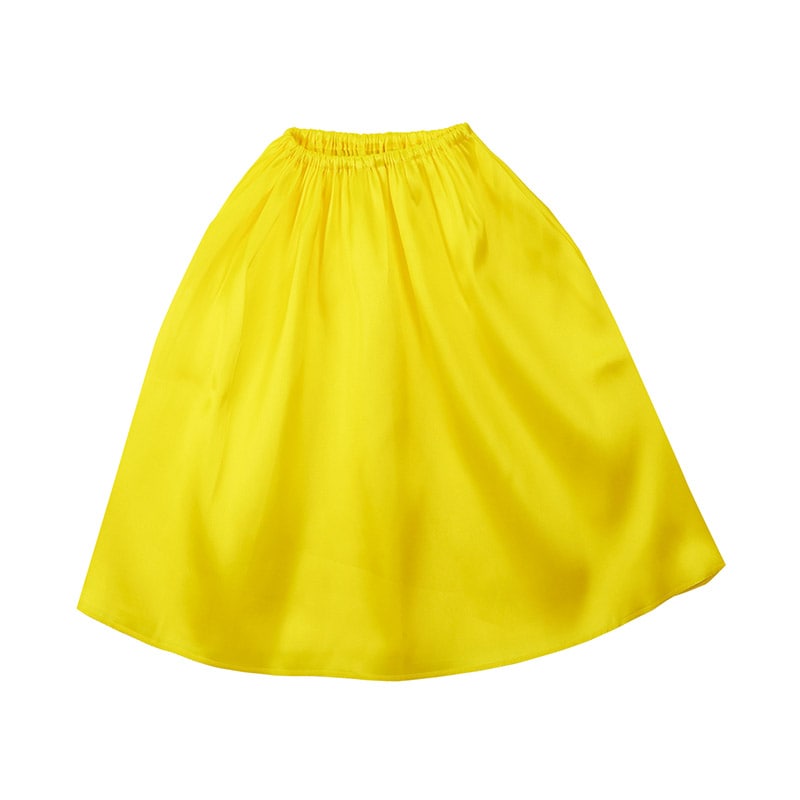 ㈱アーテックソフトサテンマント・スカート ストレート 黄 1枚(ご注文単位1枚)【直送品】