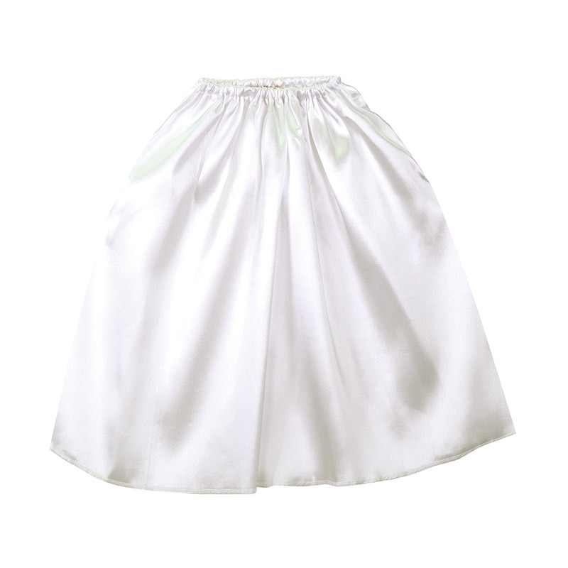 ㈱アーテックソフトサテンマント・スカート ストレート 白 1枚(ご注文単位1枚)【直送品】