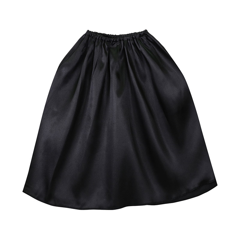 ㈱アーテックソフトサテンマント・スカート ストレート 黒 1枚(ご注文単位1枚)【直送品】