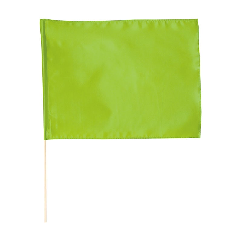 ㈱アーテックサテン大旗 蛍光グリーン φ12mm 1本(ご注文単位1本)【直送品】