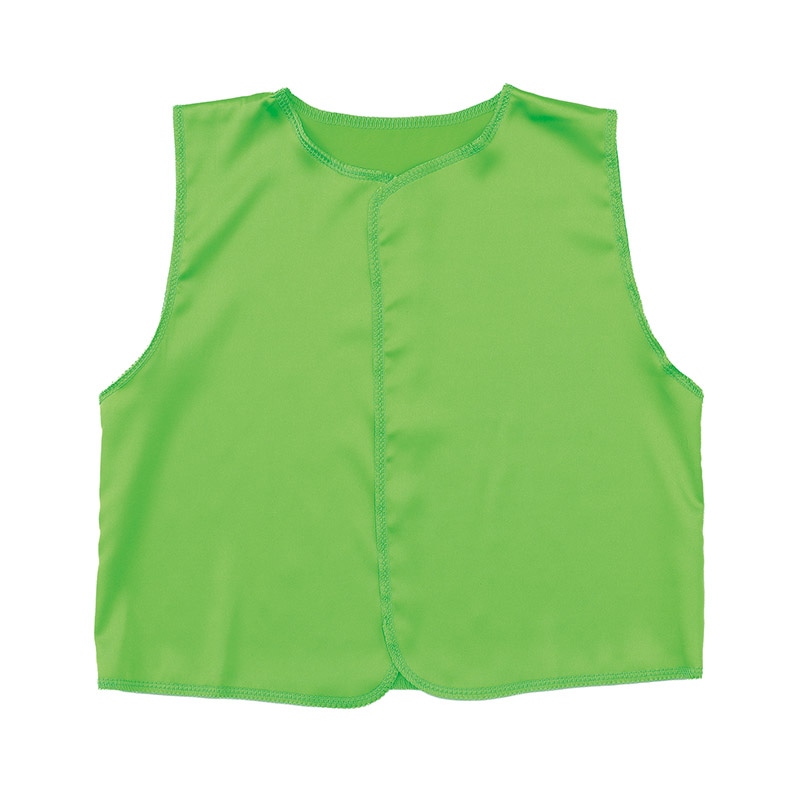 ㈱アーテックソフトサテンベスト　J　黄緑 1枚（ご注文単位1枚）【直送品】