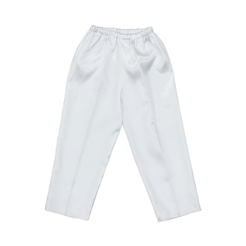 ㈱アーテックソフトサテンズボン　テーパード　J　白 1枚（ご注文単位1枚）【直送品】