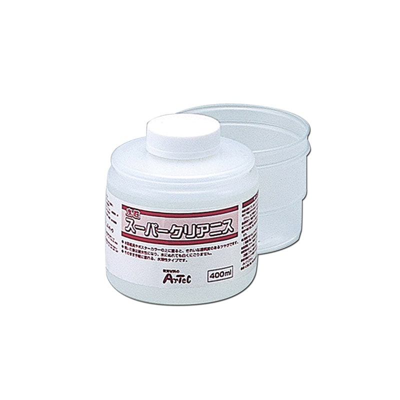 ㈱アーテックスーパークリア(400ml)ー水性つやだしニス 1本(ご注文単位1本)【直送品】