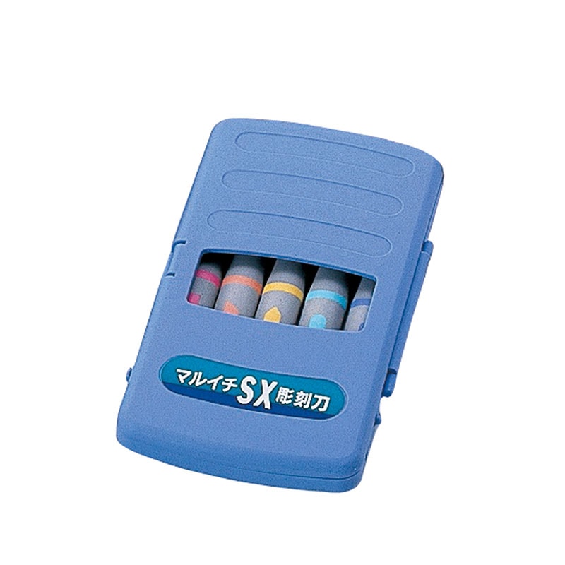 ㈱アーテックマルイチ　彫刻刀　SX全鋼　右用　5本組 1セット（ご注文単位1セット）【直送品】
