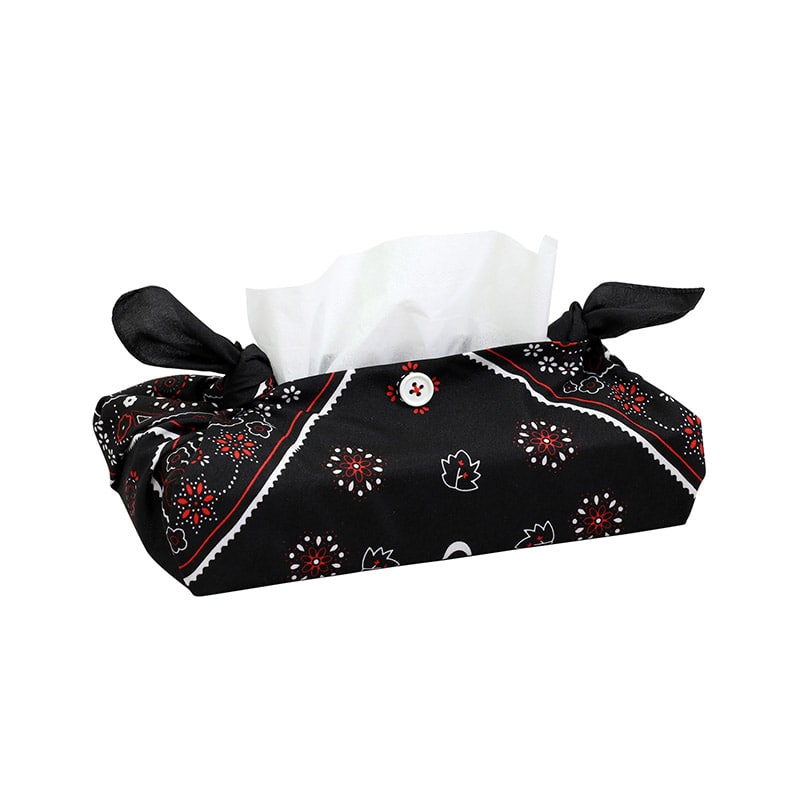 ㈱アーテックバンダナティッシュボックスカバー 黒 1個(ご注文単位1個)【直送品】