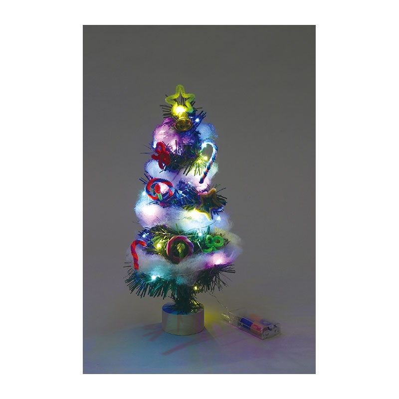 ㈱アーテッククリスマスツリー作り（イルミネーションライト付） 1セット（ご注文単位1セット）【直送品】