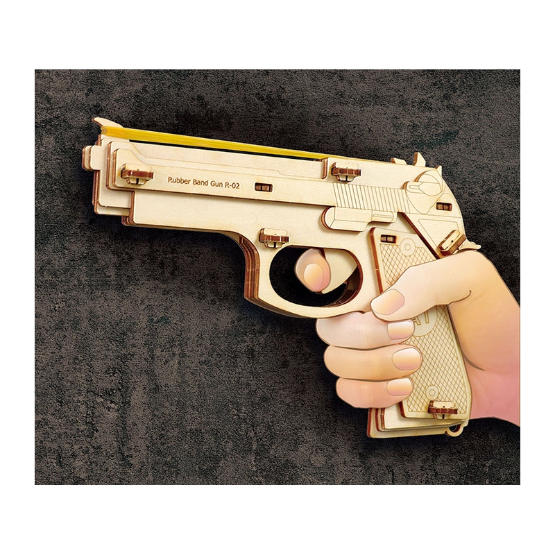 ㈱アーテック木製9連式輪ゴム銃 1個(ご注文単位1個)【直送品】