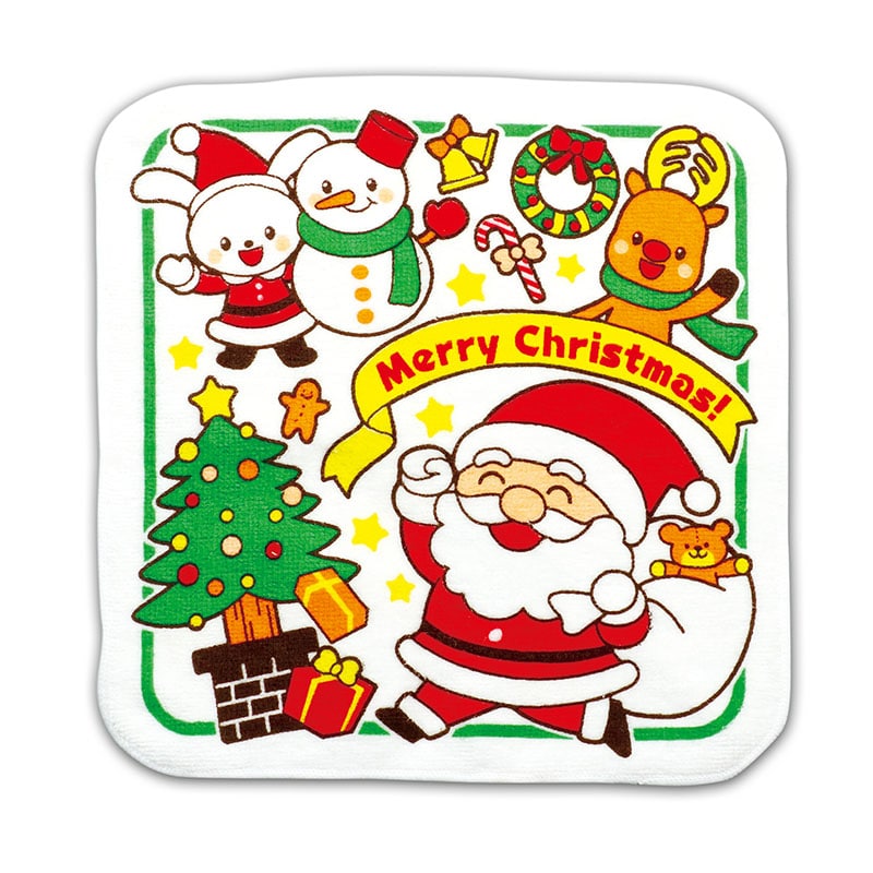 ㈱アーテッククリスマスタオルハンカチ(サンタとゆかいななかまた 1個(ご注文単位1個)【直送品】