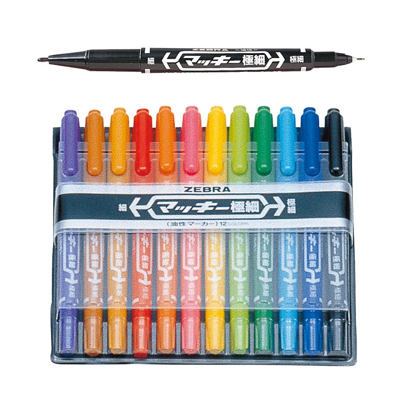 ㈱アーテックマッキー極細12色セット(油性)MCFー12C 1個(ご注文単位1個)【直送品】