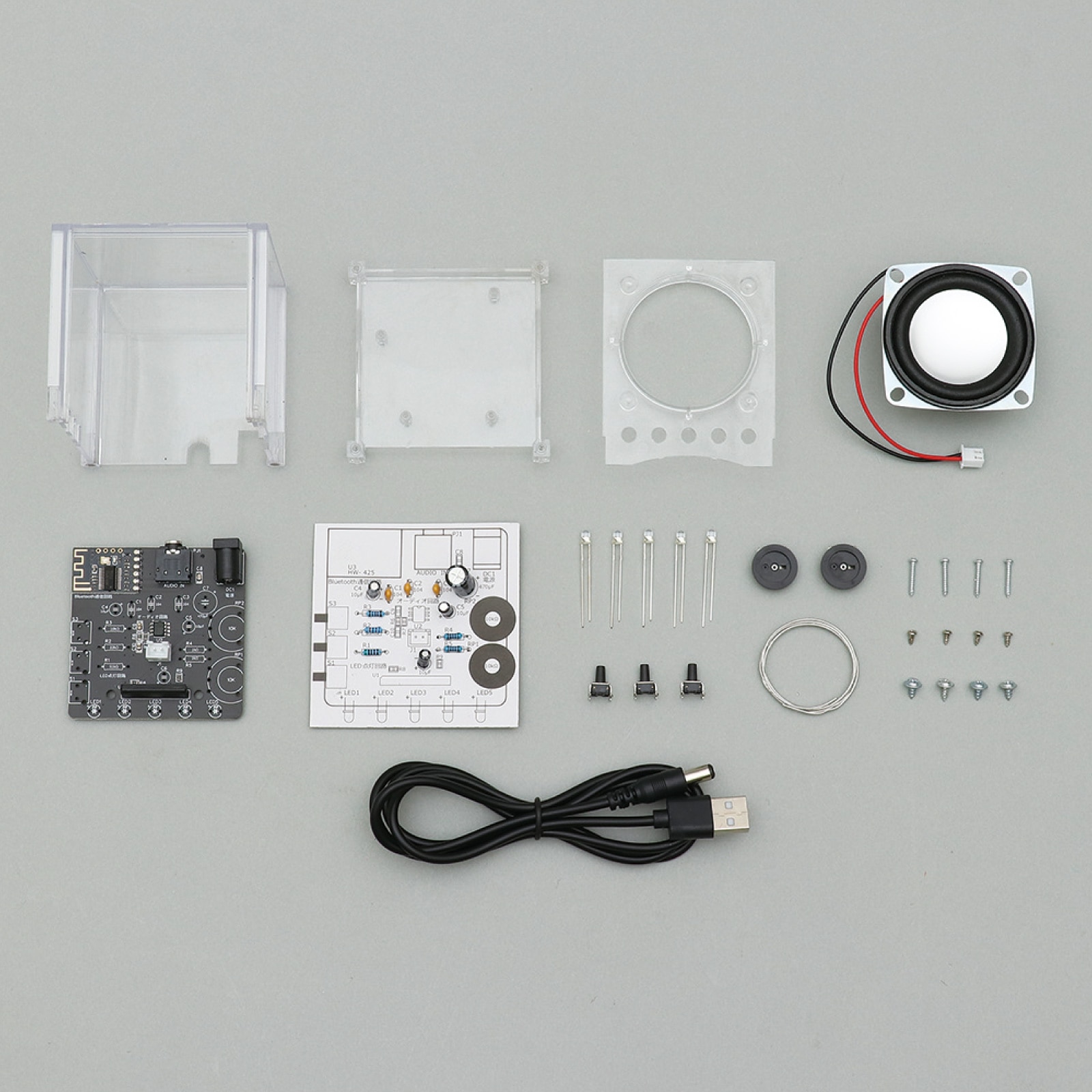 ㈱アーテック らくらく組立　スケルトンBTスピーカー1個（ご注文単位1個）【直送品】