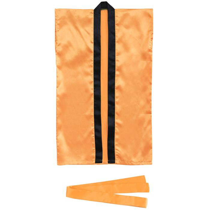 ㈱アーテック ソフトサテンロングハッピ S 橙(ハチマキ付)1個（ご注文単位1個）【直送品】