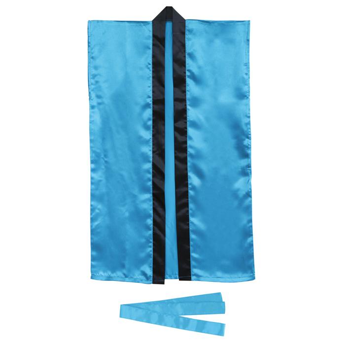 ㈱アーテック ソフトサテンロングハッピ M 青(ハチマキ付)1個（ご注文単位1個）【直送品】