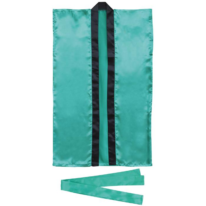 ㈱アーテック ソフトサテンロングハッピ L 緑(ハチマキ付)1個（ご注文単位1個）【直送品】