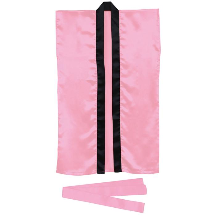 ㈱アーテック ソフトサテンロングハッピ L 桃(ハチマキ付)1個（ご注文単位1個）【直送品】