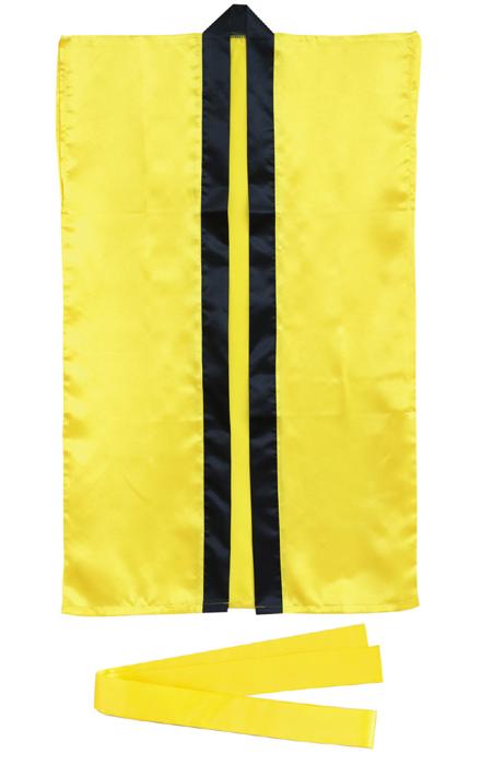 ㈱アーテック サテンロングハッピ黄(ハチマキ付)J1枚（ご注文単位1枚）【直送品】
