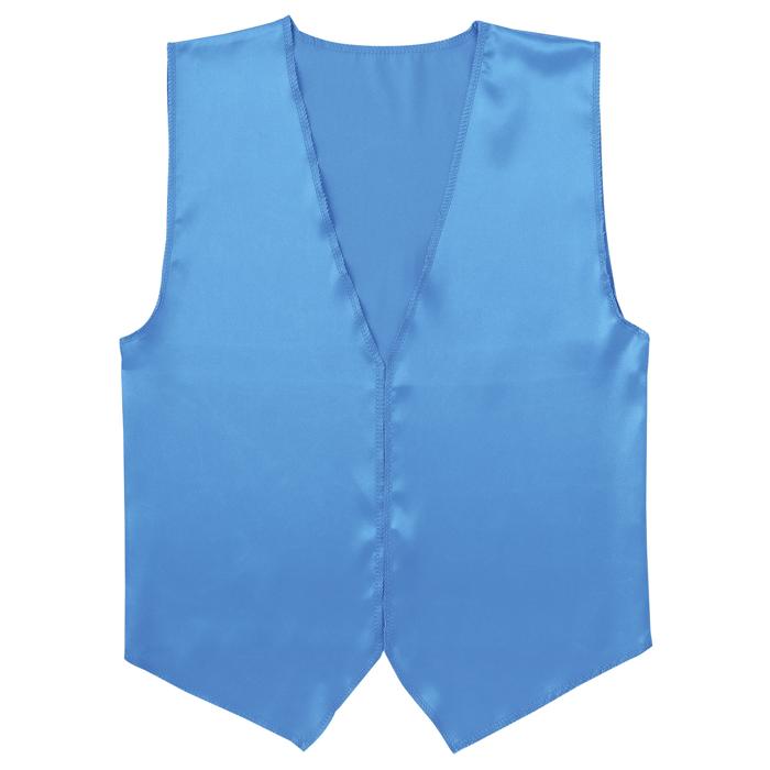 ㈱アーテック ソフトサテンベストVネックタイプ 青 S1枚（ご注文単位1枚）【直送品】
