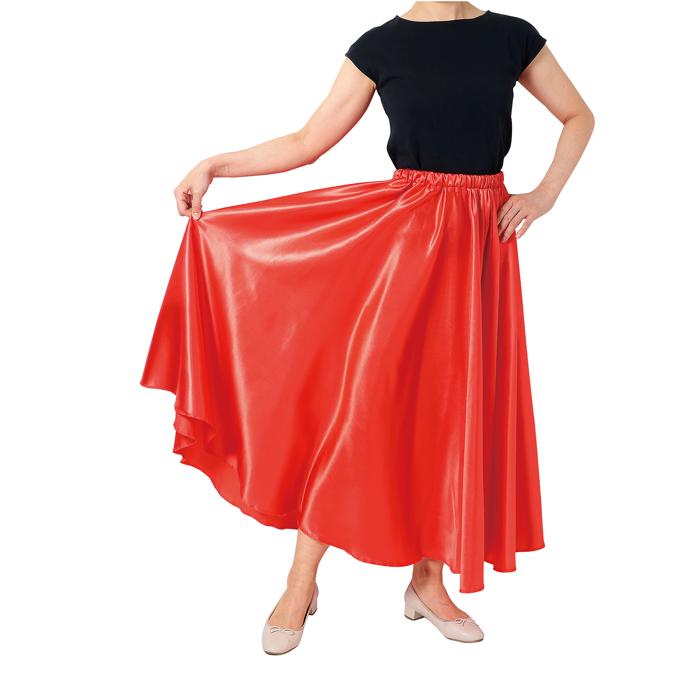 ㈱アーテック ソフトサテンロングスカート 青 L1個(ご注文単位1個)【直送品】