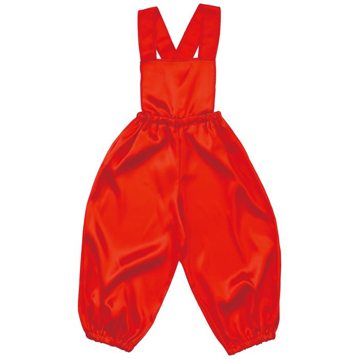 ㈱アーテック ソフトサテン サロペットパンツ J 赤1枚（ご注文単位1枚）【直送品】