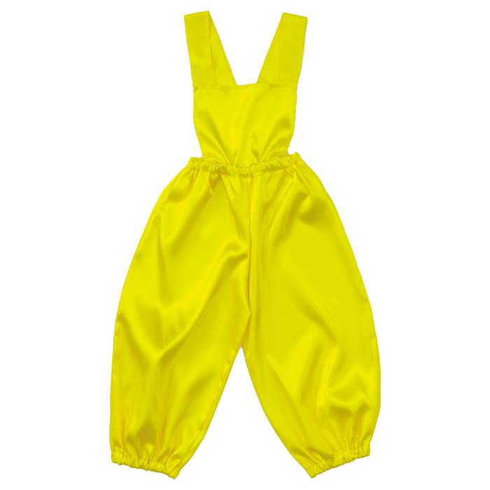 ㈱アーテック ソフトサテン サロペットパンツ J 黄1枚（ご注文単位1枚）【直送品】