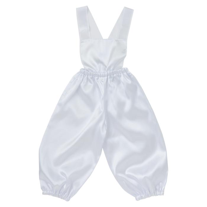 ㈱アーテック ソフトサテン サロペットパンツ J 白1枚（ご注文単位1枚）【直送品】