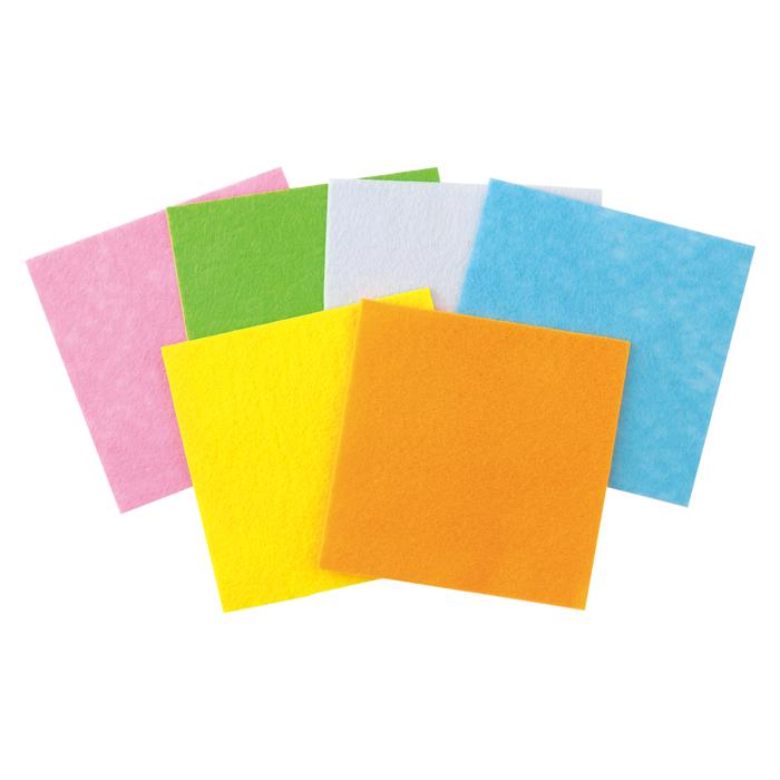㈱アーテック フェルトシールセット80×80mm 6色組1セット(ご注文単位1セット)【直送品】