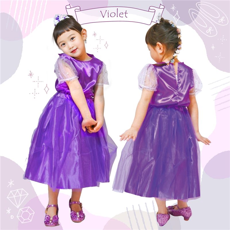 アーテック キッズコスプレ衣装 プリンセスドレス ヴァイオレット 1個（ご注文単位1個）【直送品】