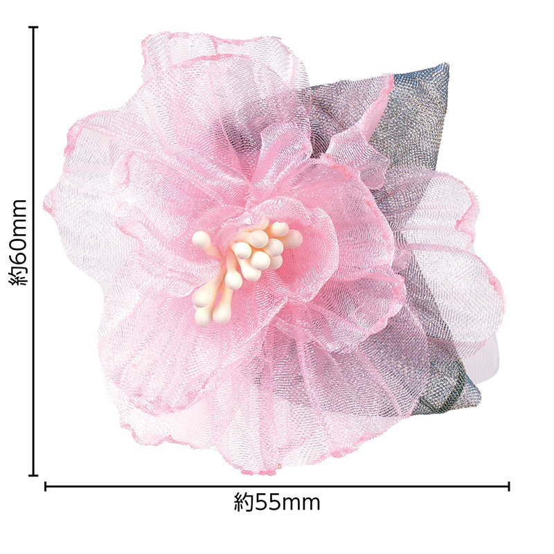 アーテック コサージュ レースフラワー ピンク 1個（ご注文単位1個）【直送品】