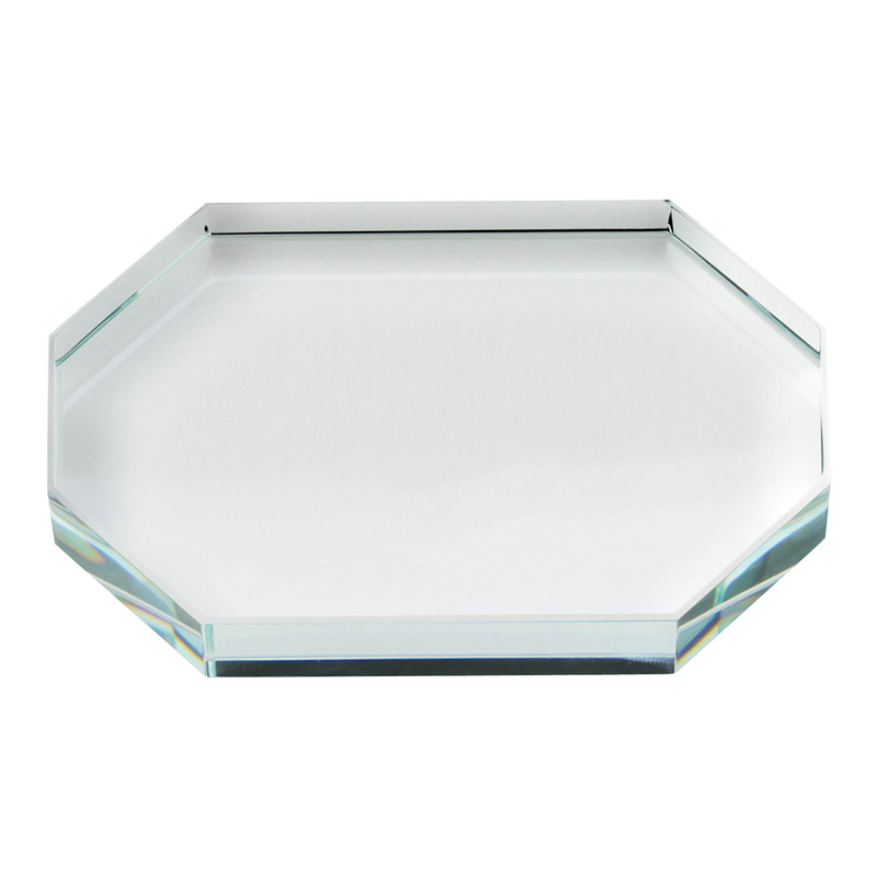 アーテック クリスタルペーパーウェイト 八角形 横型 1個（ご注文単位1個）【直送品】