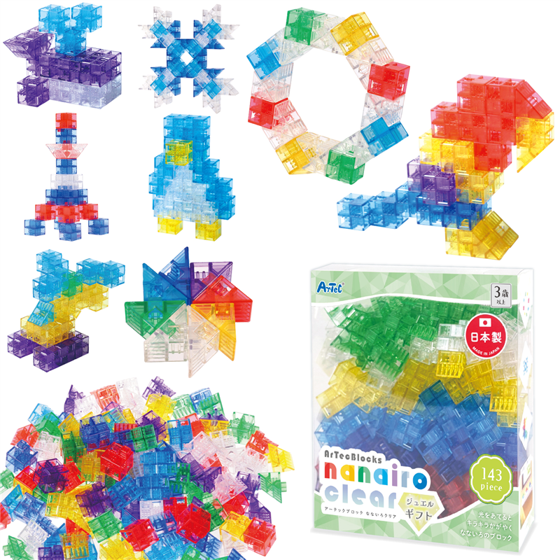 アーテック Artecブロック なないろクリア ジュエルギフト 1個（ご注文単位1個）【直送品】