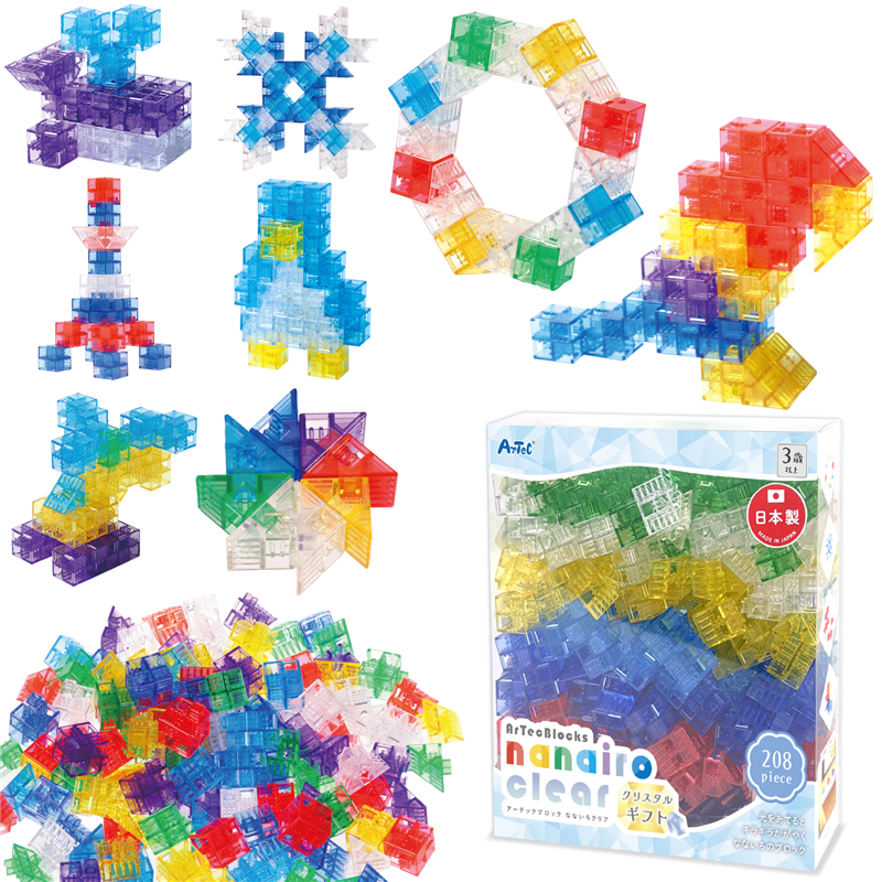 アーテック Artecブロック なないろクリア クリスタルギフト 1個（ご注文単位1個）【直送品】