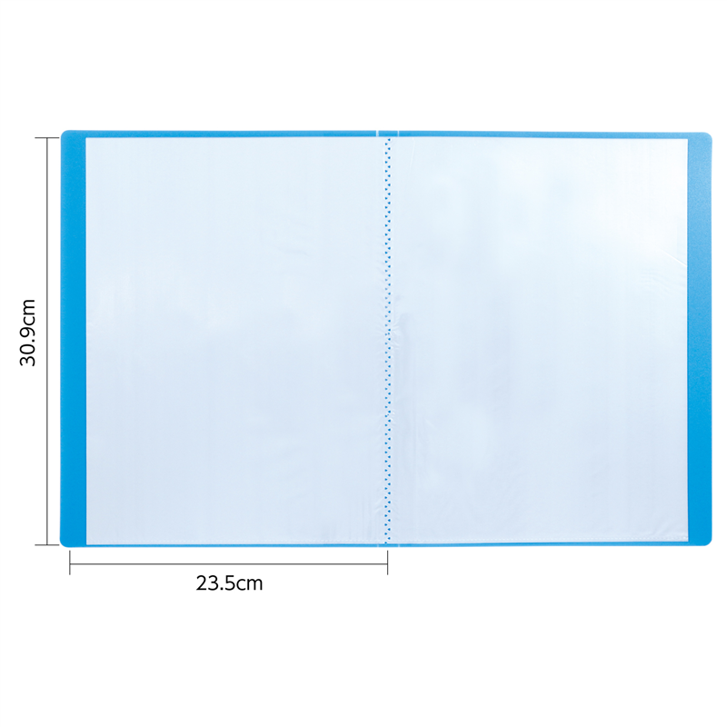 アーテック クリアブックB 厚 A4 20ポケット ブルー10冊パック 1個(ご注文単位1個)【直送品】