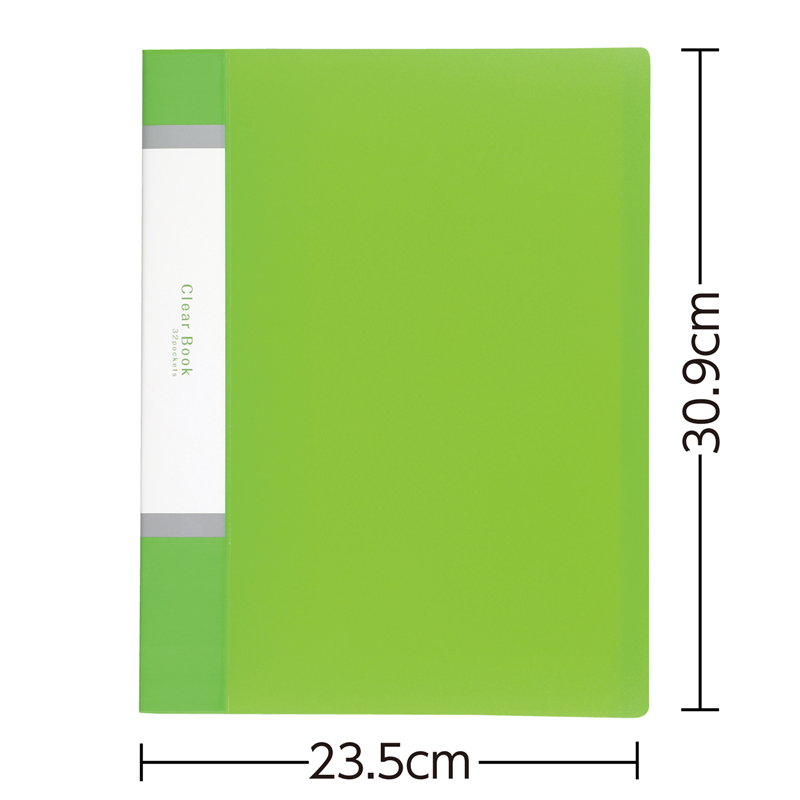 アーテック クリアブックA4横入れ(32ポケット)グリーン10冊パック 1個（ご注文単位1個）【直送品】