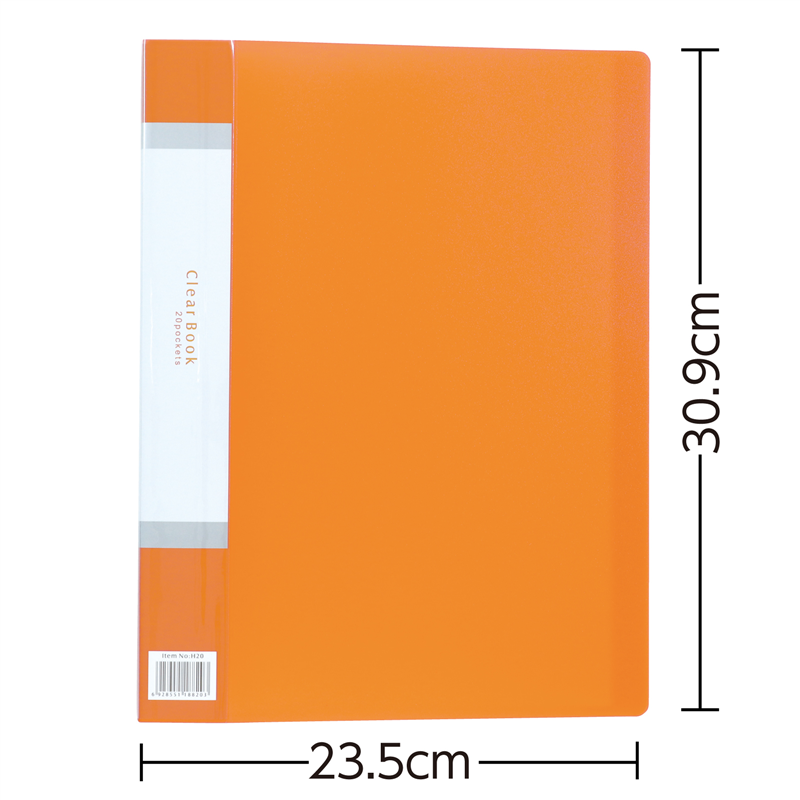 アーテック クリアブックA4横入れ(32ポケット)オレンジ10冊パック 1個（ご注文単位1個）【直送品】