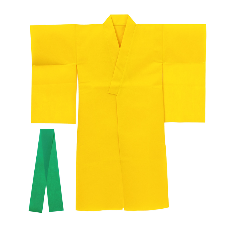 アーテック 衣装ベース 着物 黄(帯緑) 1個（ご注文単位1個）【直送品】